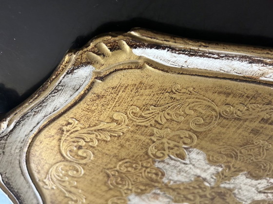 Florentijns Italiaans dienblad, 1970 – Tafelaccessoires, Wood (photo 4 of 9)