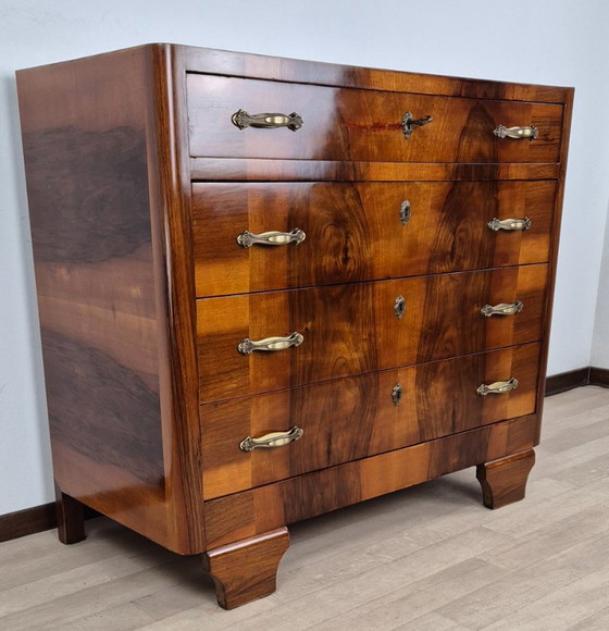 Comò Art Déco Friulano 1940 – Manifattura Italiana, Cassettiere, Legno (photo 3 of 31)