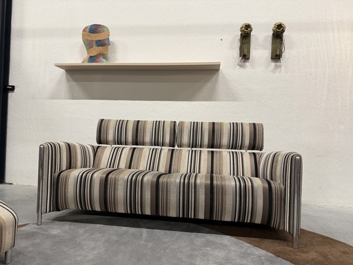 Sofá Leolux Goncharov de 3 plazas de tela