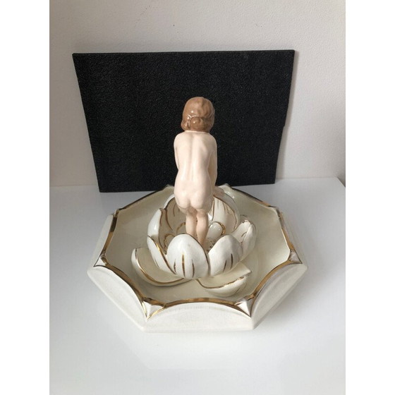 Image 1 of Vintage Naked Woman Bowl in the Lily by Royal Dux