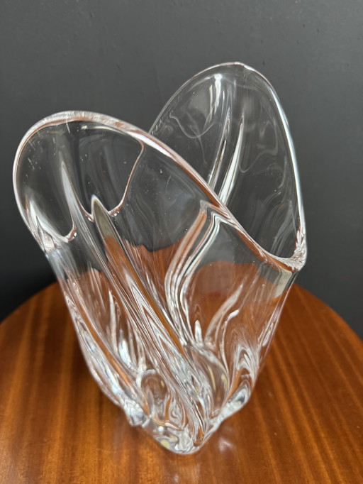 Vannes crystal vase, 1960s