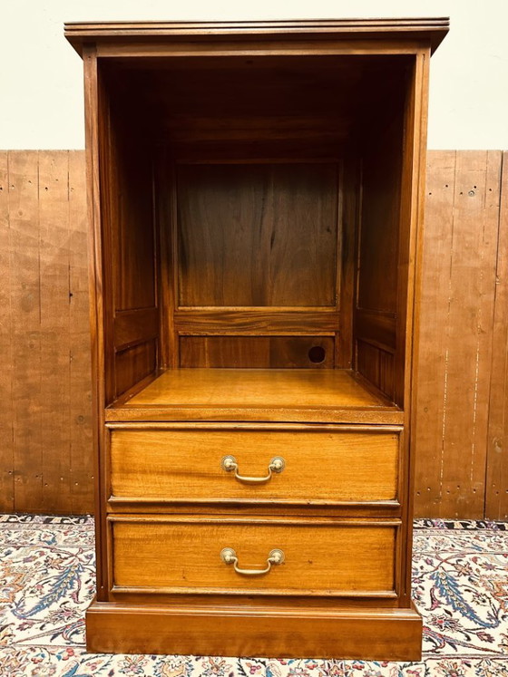 Armario de oficina inglés clásico – Muebles TV, Madera, Latón (photo 6 of 10)