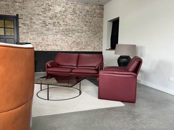 Ensemble Leolux Bora Beta Design | Canapé 2,5 places + Fauteuil | 100 % Original – Coins salon, Leather (photo 5 of 5)