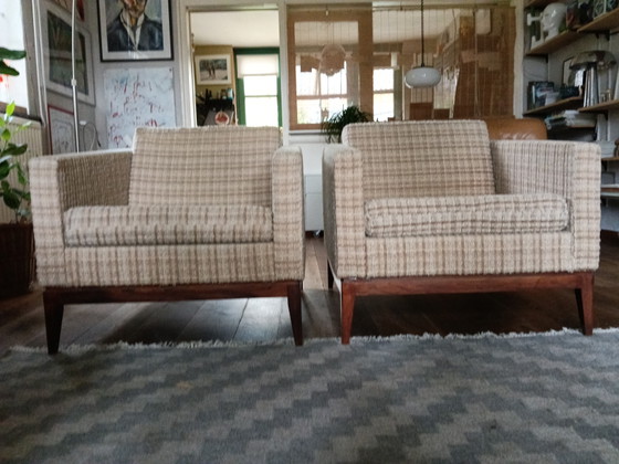 Schlanke Sessel 2 Stück Originalbezug späte 50er Jahre wahre Schmuckstücke – Artifort, Wool (photo 6 of 6)
