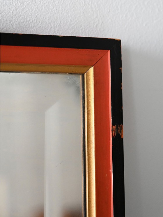 Image 1 of Miroir en bois peint scandinave des années 1930