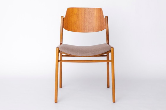 Image 1 of 4 Mid Century Teak-Esszimmerstühle, Hartmut Lohmeyer für Wilkhahn, 1960er Jahre