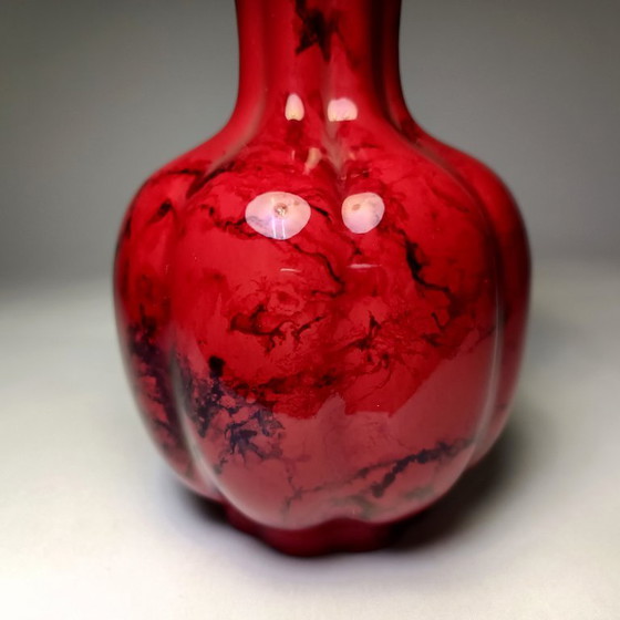 Zsolnay - Vaso - Vaso Eosina Rosso - Porcellana – Vasi, Porcelain (photo 13 of 22)
