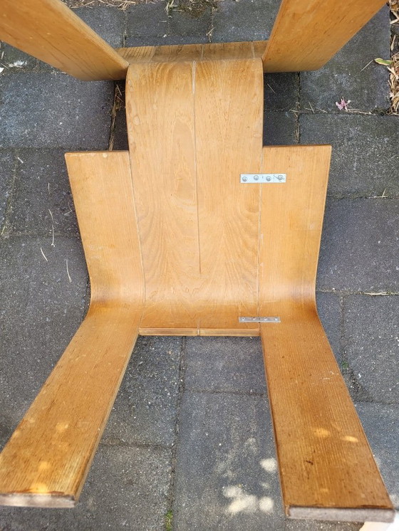 Image 1 of 6 Gijs Bakker strip chairs and table