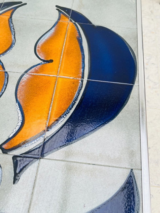 Tavolino Metakore in ceramica Vallauris, firmato Cedem – Tavolini da caffè, Chrome (photo 12 of 18)