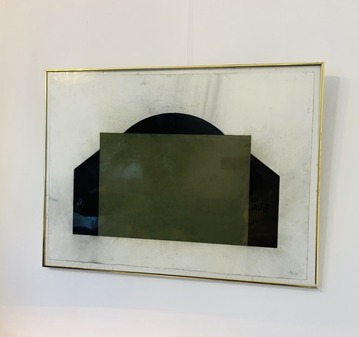 Bleistift-/Conté-Pigment-Kunstwerk Wim Starkenburg