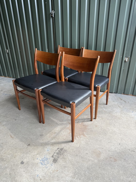 Image 1 of 4 Pastoe Teak Eetkamerstoelen SA10 Cees Braakman