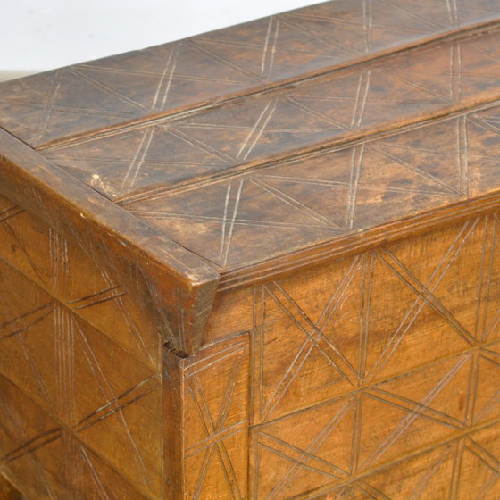 Image 1 of Antieke herderskist, jaren 1850