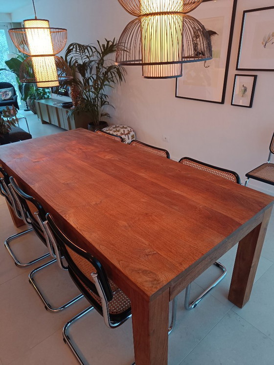 Image 1 of Heavy Solid Teak Dining Table (200x100)