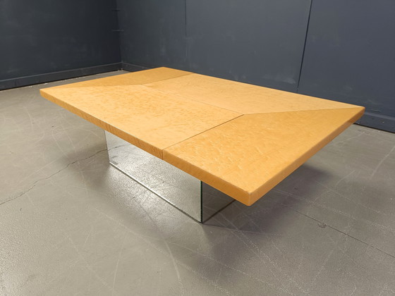 Image 1 of Table basse vintage en frêne par Paul Michel, 1970