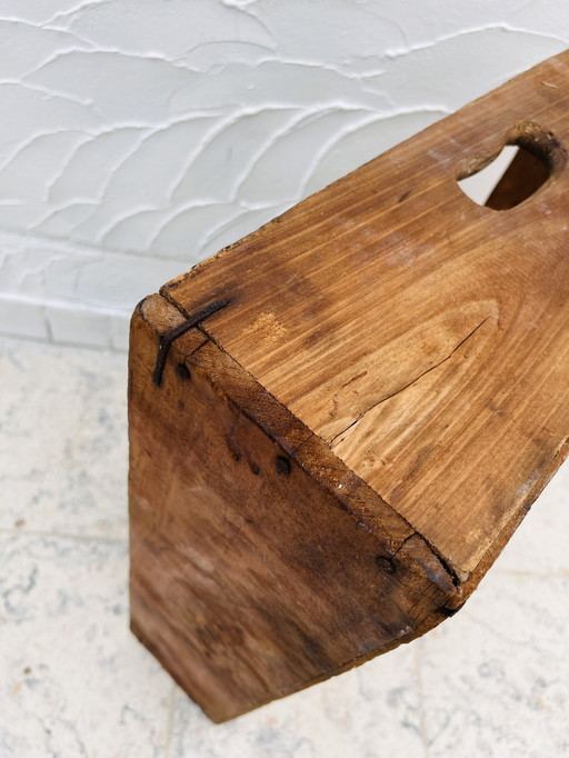 Wooden locker from a crystal workshop