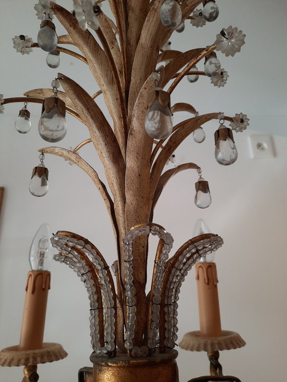 Image 1 of Neoclassical chandelier 1950 maison bagues , paris