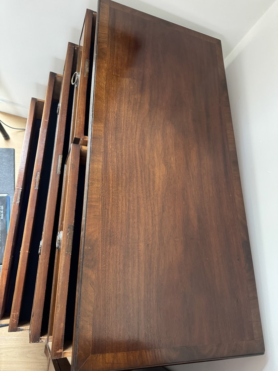 Image 1 of Antike englische Kommode/Schrank – Stil Georg III. – Mahagoni