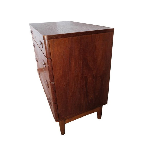 Image 1 of Vintage teak chest of 4 drawers, Denmark 1960