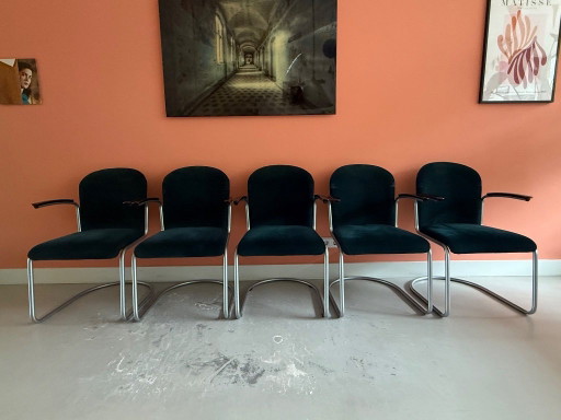 5x Gispen Design Armchairs / Conference Chairs – 413R W.H. Gispen – Dutch Originals