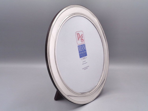 Image 1 of 925er Silberrahmen, 17x17 cm, rund