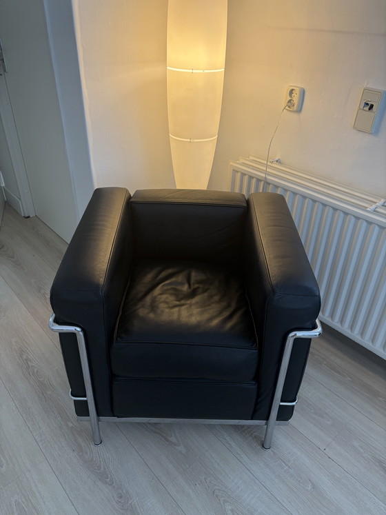 Image 1 of Fauteuil Cassina LC2 - cuir noir - Design classique