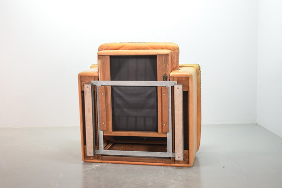 Image 1 of Straordinaria sedia da salotto De Sede DS101 in pelle cognac DS17. Svizzera, anni '70