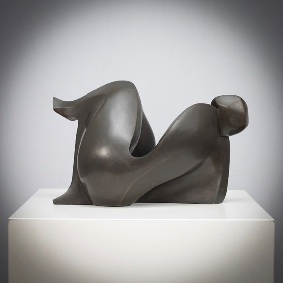 Image 1 of Abstract Bronze Female Sculpture by Francine Govers, 1990s