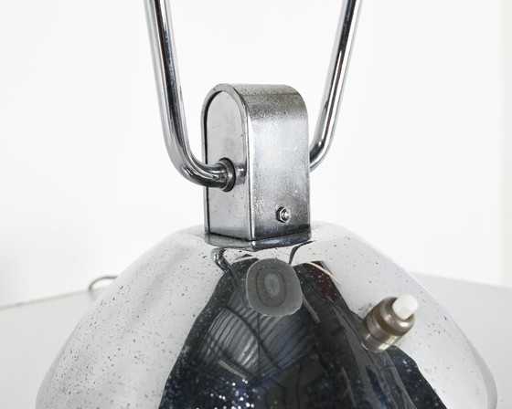 Image 1 of Lampe design Yves Jujeau et André Mounique pour Jumo. Métal chromé, France C.1930.