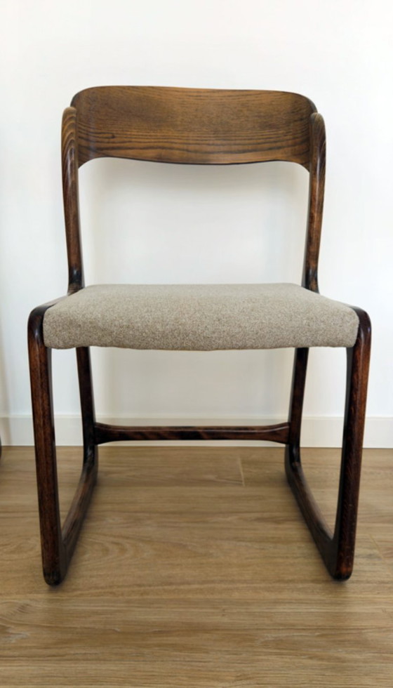 Image 1 of Satz von 4 Baumann „Schlittenstühlen“ aus Bugholz