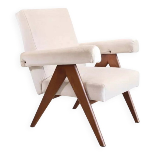 Italienischer Design-Sessel aus Mohair – fauteuils, Mid Century Modern