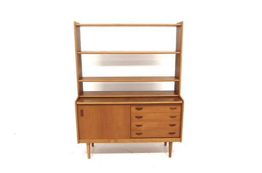 Secretaire scandinavo in teak e quercia, Svezia, 1960