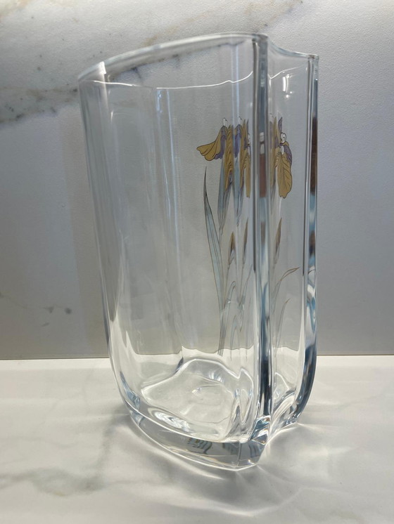 Image 1 of Vase en cristal décoré à la main - Années 60/70
