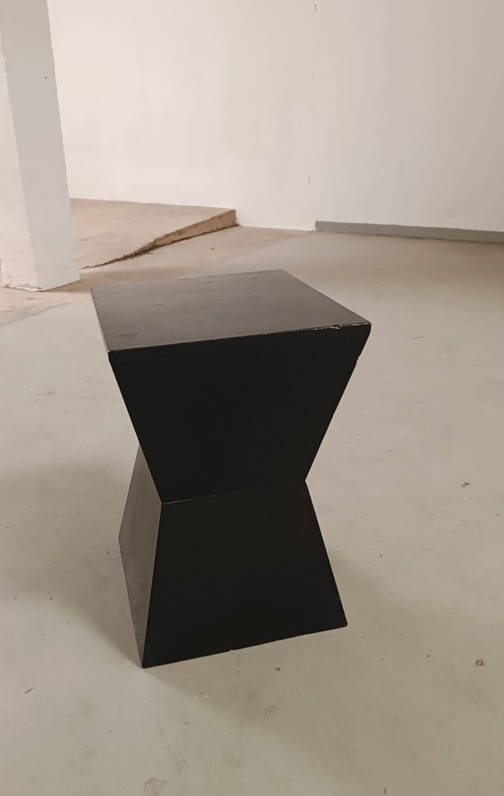 Image 1 of Geometric wooden side table 