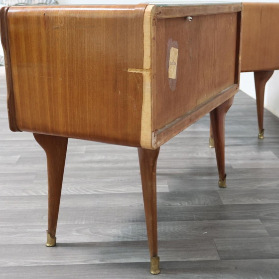 Image 1 of Coppia Di Comodini Gio Ponti Style Mid-Century 1950’s Modernariato Design