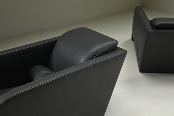 Image 1 of Zeldzame set van twee Ypsilon loungestoelen van Ulf Moritz, jaren 80, Nederland.