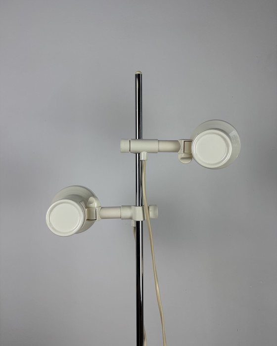 Image 1 of Vintage Floor Lamp MIWI Space Age 1970s, Adjustable Lamp, Hustadt Leuchten Germany, Mid Century Modern, 70s Industrial