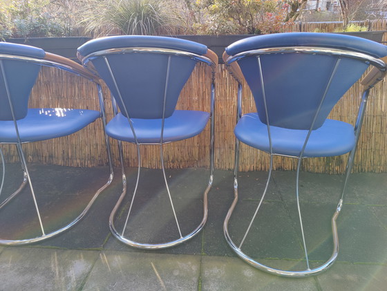 Image 1 of Design vintage classique | Pièce de collection des années 90 | Bois véritable et chrome