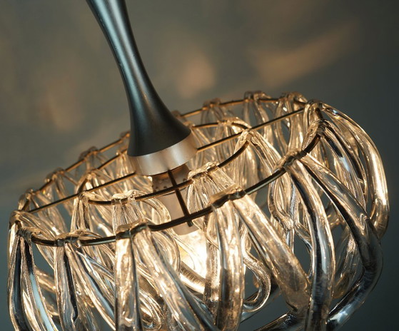 mid century PENDANT LIGHT with 24 acrylic elements 1960s 1970s space age hanging lamp – Pendant lamps (photo 2 of 11)