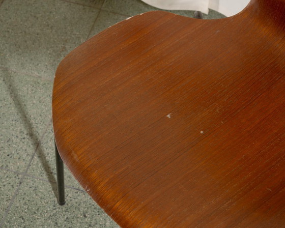 Image 1 of 6x Fritz Hansen Hammer Silla Arne Jacobsen