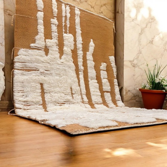 Image 1 of Beni Ourain-tapijt, volledig handgemaakt.