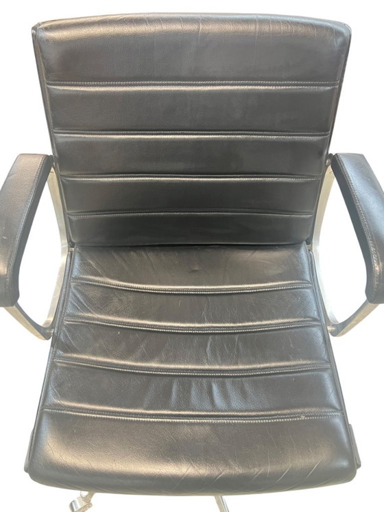 Image 1 of Sedia girevole da ufficio spaziale di metà secolo di Drabert Stahlmöbel Minden, modello Confer.