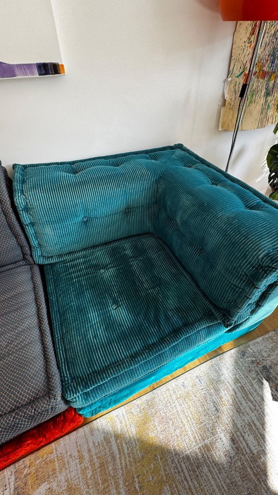 Image 1 of Roche Bobois bank “Mah Jong” - designklassieker van Hans Hopfer