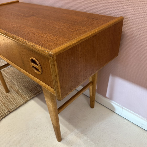 Image 1 of 1950's Swedish Mid-Century Teak Side Table / Hall Cabinet