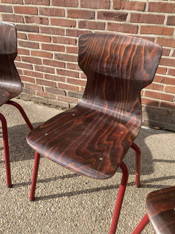 15 x pagholz stackable school chairs – obo, Dining chairs, Wood (photo 2 of 8)