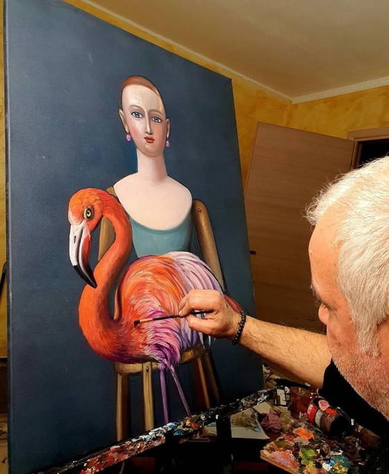 Image 1 of Antonio Sciacca Painting Signed