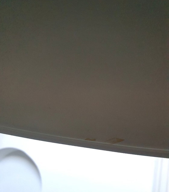 Image 1 of Vintage Hema kegelvormige hanglamp van wit metaal jaren 80