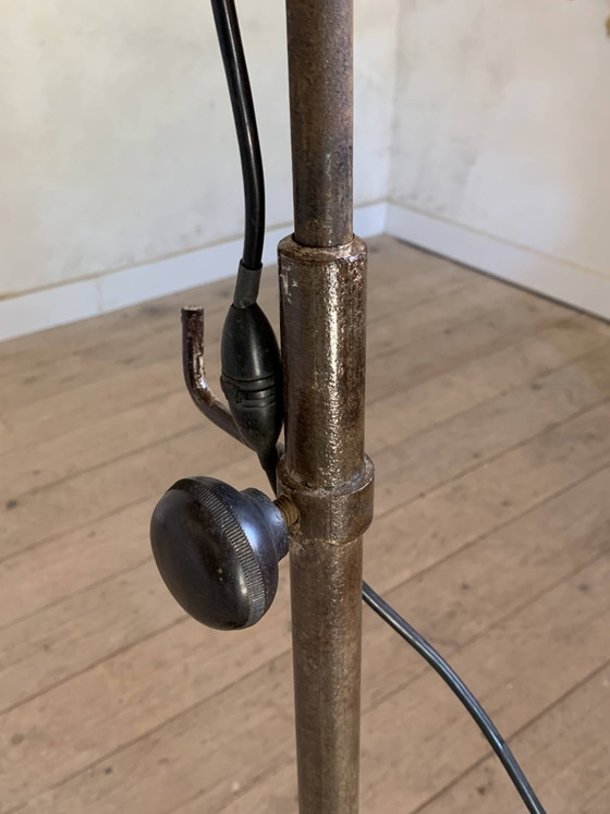 lampadaire industriel vintage pour atelier – polished steel, Metal, Industrieel (photo 8 of 15)