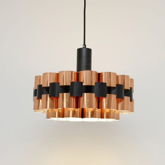 Image 1 of Copper lamp by Wener Schou for Coronell Elektro, 1970s