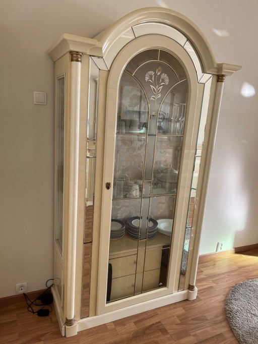 Vitrine kast hoogglans wit Italiaans