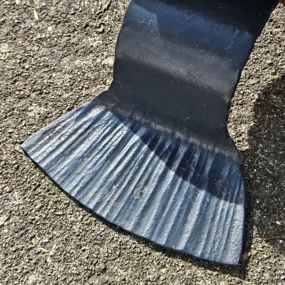 Image 1 of French Vintage Jean Maurice Rothschild - Marble Table - Forged Iron Table - Neoclassical Style- 50s